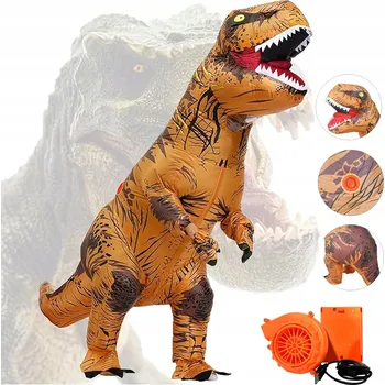 Karnevalový kostým NAFUKOVACÍ TYRANNOSAURUS REX KOSTÝM NAFUKOVACÍ KOSTÝM DINO Mocný 160-200