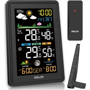 Meteostanice BEZDRÁTOVÁ METEOROLOGICKÁ STANICE TEPLOMĚR VLHKOMĚR SENZOR