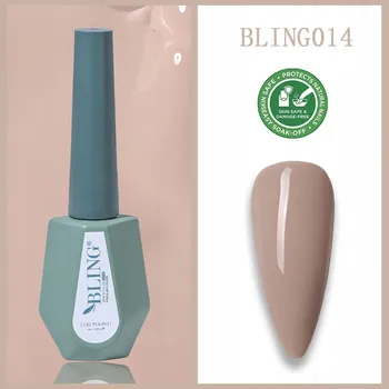 Lak na nehty Bling Gel na nehty HYBRIDNÍ LAK Béžový 10 ml č. 014