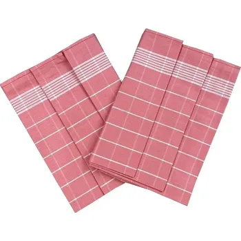 Utěrka Svitap JHJ Ručník Pozitiv z egyptské bavlny 50x70 cm starorůžová/bílá - 3 ks