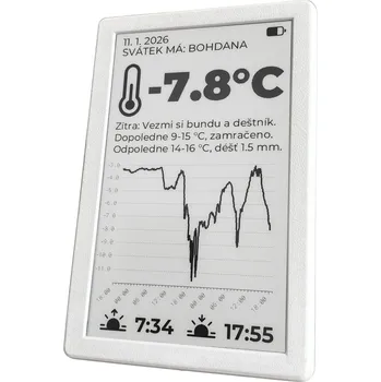 Polovodič SVERIO PaperBoard černobílý 7.5" GDEY075T7 s bílým rámečkem