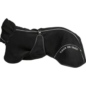 Volný čas Back on Track BAY Fleece Dog Coat Low set tail regenerační obleček Barva: Černá, Velikost: 35