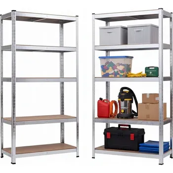 Dílenský regál KOVOVÝ REGÁL pozinkovaný do SKLEPA Garáže 180x90x40 cm 875 kg nosnost, skladový