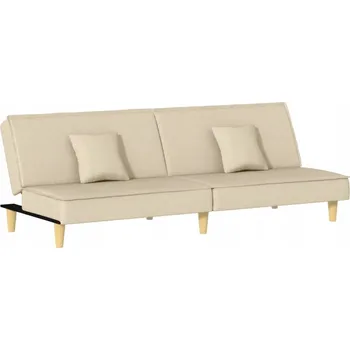 Pohovka Rozkládací pohovka krémová 200x89x70 cm