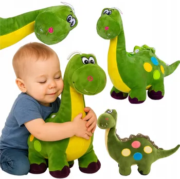 plyšák PLYŠOVÝ PLYŠÁK DINOSAURUS DRAK S OZDOBNÝM HŘBETEM PLYŠÁK PLYŠÁK 35x33cm