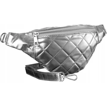 Outdoorové zavazadlo CEDAR ledvinka prošívaná stříbrná