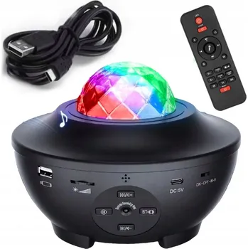 Noční světlo LED Projektor Noční Oblohy Noční Lampa Bluetooth reproduktor