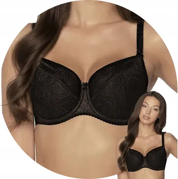 Podprsenka Podprsenka Gaia 594 s částečnou vyztužeností, černá, velikost 75C