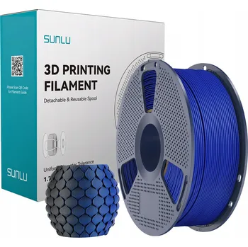 Filament Filament Sunlu PLA Matte Dvoubarevný Černo-Modrý 1kg