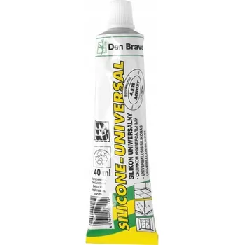stavební silikon Den Braven SILIKON UNIVERZÁLNÍ BEZBARVÝ 40 ML