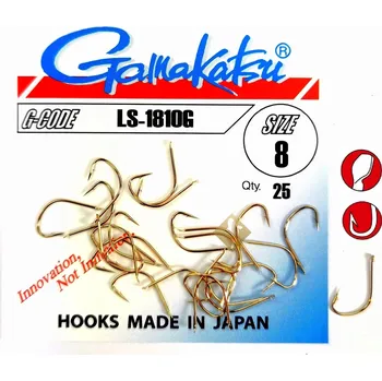 Rybářský háček Háčky s protihrotem Gamakatsu LS-1810G 25 ks