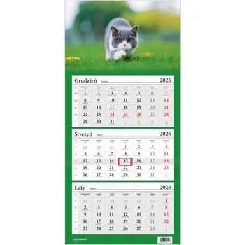 Kalendář Kalendář 2026 třídílný Britská kočka HELMA