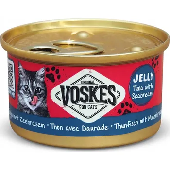 Krmivo pro kočku Voskes mokré pro kočky Krmivo tuňákem a mořskými řasami 85g
