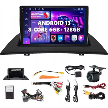 Mobilní telefon ANDROID 13 RÁDIO pro BMW X3 E83 (2003-2011) s CARPLAY, LTE SIM, AUTO BT GPS 6GB/128GB