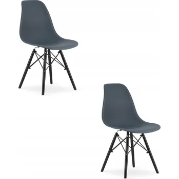 Jídelní židle Židle MUFART plast šedá 2 ks