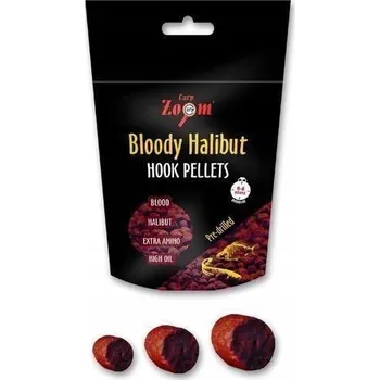 Boilies Hákové pelety Carp Zoom Bloody Halibut 15 mm/150 g