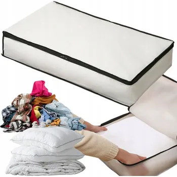 Úložný box ORGANIZÉR NA POVLEČENÍ, OBLEČENÍ, ÚLOŽNÝ BOX NA DEKY, PŘIKRÝVKY, OBAL SE ZIPEM XXL