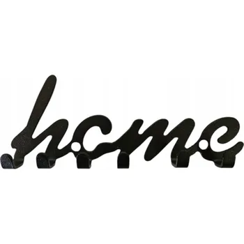 Věšák Ozdobný nástěnný věšák na klíče home 16x6x3 cm Černý