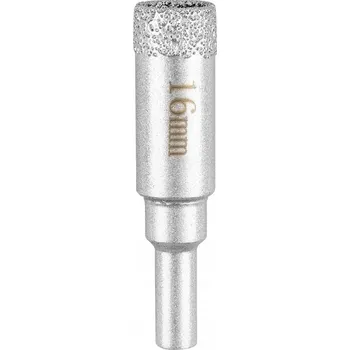 Vrták Korunkový Vrták s diamantovou korunkou 16 mm pro keramiku ze skla GRAPHITE 56T731