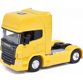 autíčko Scania R730 V8 2011 tahač žlutý 1:64 - Welly Scania V8 R730 - model auta