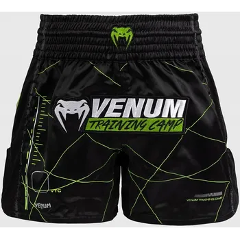 Venum Kraťasy na Muay Thai Training Camp 4.0 Černo/Neonově Zelené L