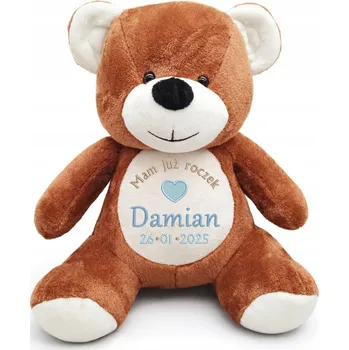 Obraz Medvídek s Metrikou Dárek na křtiny, Narození, Výšivka