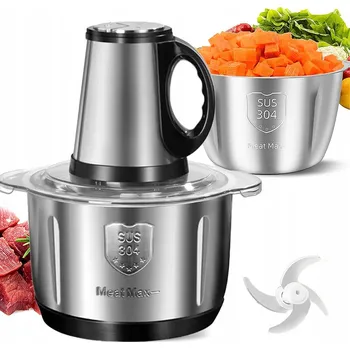 Kuchyňský mlýnek SEKÁČEK POTRAVIN KUCHYŇSKÝ ROBOT NA ZELENINY ELEKTRICKÝ NA MASO A OVOCE KRÁJEČ 500 W