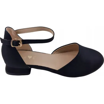 Dívčí sandály Dívčí sandály na podpatku NEWS 5603 černé, velikost 31