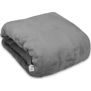 Prostěradlo Deka z mikrovlákna Cadro 160 cm x 200 cm šedá