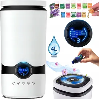 Zvlhčovač vzduchu Zvlhčovač vzduchu difuzér ionizátor ultrazvukový s dálkovým ovládáním + 12 vůní