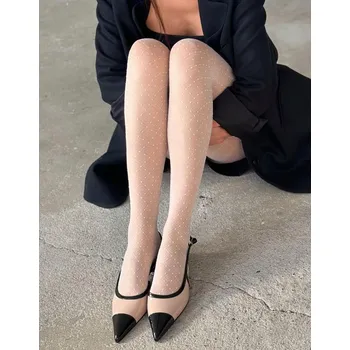 Dámské spodní prádlo Punčocháče vzorované Veneziana DAFNE 20den bílá panna velikost 4