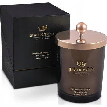 Svíčka Vonná svíčka ve skle BRIXTON 450g Pačuli & Bergamot Homms
