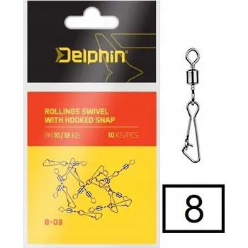 Sponka s obratlíkem Delphin B-03