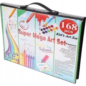 Výtvarná sada UMĚLECKÁ SADA PRO KRESLENÍ A MALOVÁNÍ 168 dílů