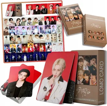 Obraz 55 SZT NOWY IDOL ALBUM PERIFERNÍ PLAKATÓW ZDJĘĆ KART LOMO STRAY KIDS XMAS