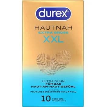 Kondom Durex Hautnah Extra Large 10 ks anatomické prezervativy XXL 60mm