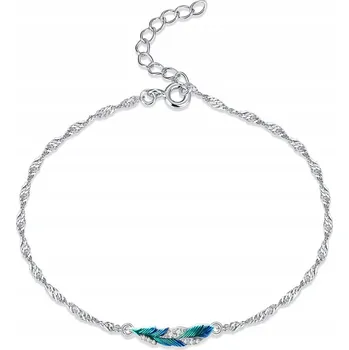 Náramek STŘÍBRNÝ NÁRAMEK PÉŘÍČKO CELEBRITKA STŘÍBRO 925