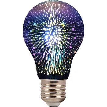 Žárovka Dekorativní 3D LED žárovka E27 3W 3000K 20lm