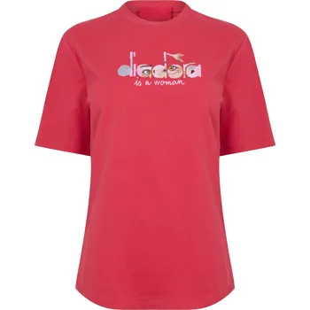 Dámská móda Tričko Diadora Red 1219902 12 (M)