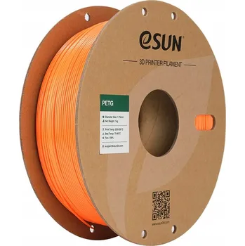 3D tisk PET-G eSUN 1,75 mm 1 kg, Barva Solid orange