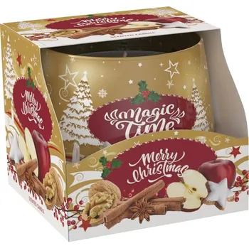 Svíčka Svíčka ve skle CHRISTMAS MAGIC TIME vonná 100g