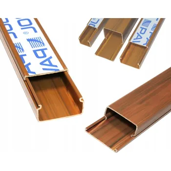 kabelová chránička Instalační lišta tmavě hnědá 20x18 2M Kabelový kanál PAWBOL Žlab