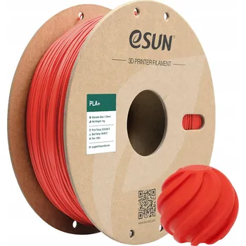 Filament ESun PLA+ Filament červený 1.75mm 1kg papírová cívka