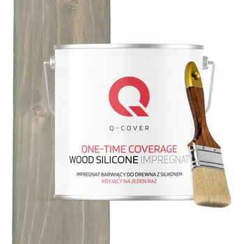 Lak na dřevo Krycí lazura na dřevo s pigmentem - Tmavě šedá 7046 5L - Jedna vrstva