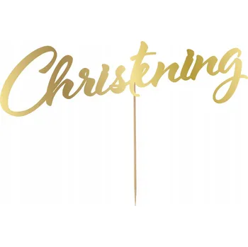 Obraz Papírový topper GoDan Křtiny 20 x 12 cm zlatý