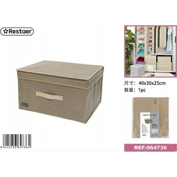 Úložný box Organický úložný box z netkané textilie 40x30x25 cm