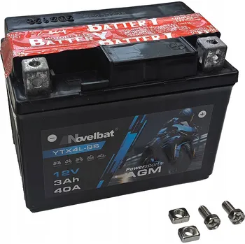 Motobaterie NOVELBAT YTX4L-BS 12V 3Ah 50A