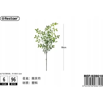 umělá květina Rest.aer - Jedna větev nandiny 90 cm