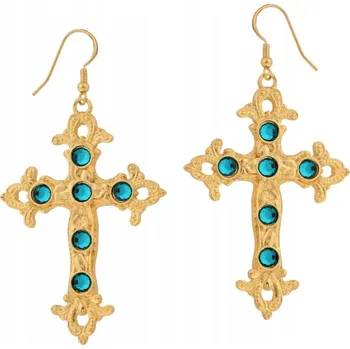 Náušnice Náušnice křížky barokní styl (P21/JES/73AU-5MM)