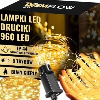 Vánoční dekorace Vánoční osvětlení na stromeček MEMFLOW pro vnitřní i venkovní použití, 15 m, 501 - 1000 světýlek